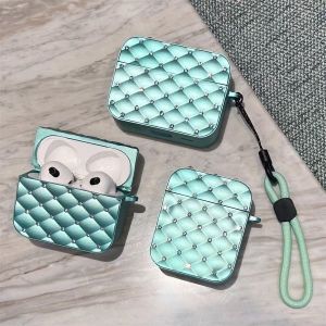 Fashion Silicon Diamond Case For Airpod Pro/Pro 2nd Gen  - Teal