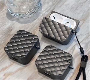 Fashion Silicon Diamond Case For Airpod Pro/Pro 2nd Gen  - Black