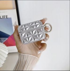 Luxury Fashion Silicon Diamond Case Airpod Pro/Pro 2nd Gen - Silver