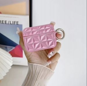 Luxury Fashion Silicon Diamond Case For Airpod 2nd Gen - Hot Pink