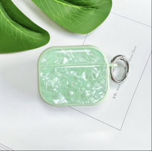 Epoxy Pearl Shell Case For Airpod Pro/2nd Gen - Green