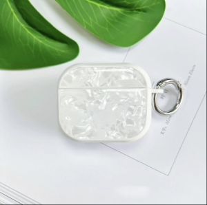 Epoxy Pearl Shell Case For Airpod Pro/2nd Gen - White