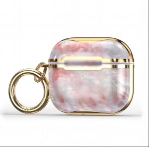 Electroplated Marble Case For AirPod Pro/Pro 2nd Gen - Pink