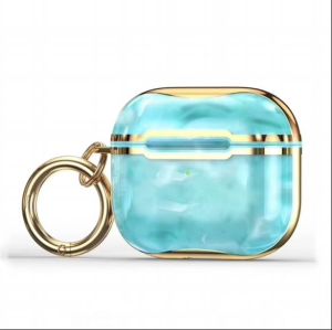 Electroplated Marble Case For AirPod Pro/Pro 2nd Gen - Teal