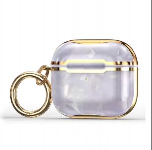 Electroplated Marble Case For AirPod 2nd Gen - Purple