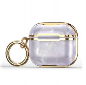 Electroplated Marble Case For AirPod Pro/Pro 2nd Gen - Purple