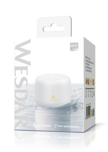 Wesdar Portable Wireless Speaker (Battery Capacity 800mAh)(Product Dimension 69x115mm) - White