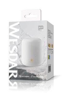 Wesdar Portable Wireless Speaker (Battery Capacity 1200mAh)(Product Dimension 90x165mm) - White