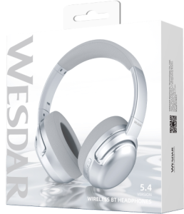 WESDAR Wireless Bluetooth Headsets Over-Ear - White