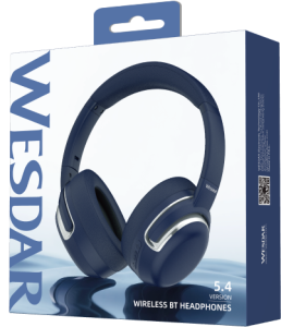 WESDAR Wireless Bluetooth Headsets Over-Ear - Blue