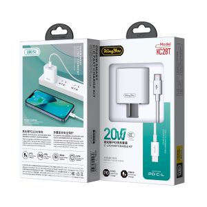 2IN1PD 20W House Adapter + USB-C To iPhone Cable 