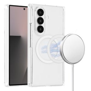 For Samsung Galaxy Z TriFold Magnetic PURE CRYSTAL Transparent Thick ShockProof Case Cover - Clear