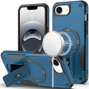 For iPhone 13/14 Sturdy Bracket Kickstand Magnetic Hybrid - Grey