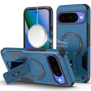 For Google Pixel 10/10 Pro Sturdy Bracket Kickstand Magnetic Hybrid - Blue