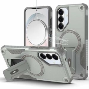 For Samsung Galaxy s26 FE Sturdy Bracket Kickstand Magnetic Hybrid - Grey