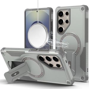 For Samsung s26 Ultra Sturdy Bracket Kickstand Magnetic Hybrid - Grey