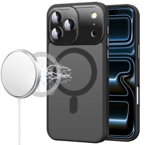 For iPhone 17 Pro Max Complete Protection HQ Hybrid with Metal Tempered Camera Glass - Black