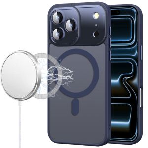 For iPhone 17 Pro Complete Protection HQ Hybrid with Metal Tempered Camera Glass - Blue