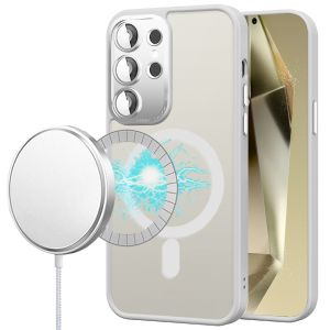 For Samsung Galaxy s24 Complete Protection HQ Hybrid with Metal Tempered Camera Glass - Clear