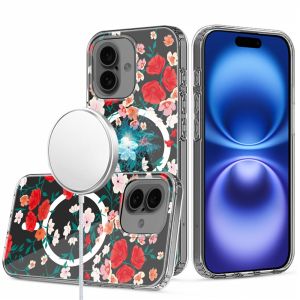 For iPhone 16 6.1 inch Thick Hybrid Design Cover Case - E