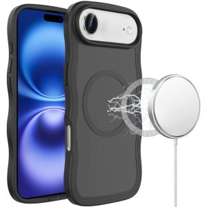 For iPhone 17 Air Grip Hand Magnetic Ring HQ Hybrid - Black