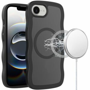 For iPhone 13/14 Sturdy Ultra (Magnetic Circle) Thick 3mm Transparent Hybrid - Clear