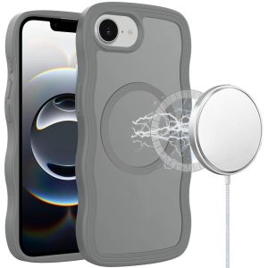 For iPhone 17E / 16E / SE4 Grip Hand Magnetic Ring HQ Hybrid - Grey