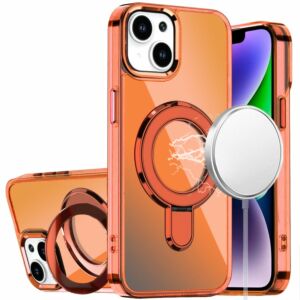 For iPhone 17E / 16E / SE4 CHROME HQ Rotational Magnetic Ring Hybrid - Light Pink