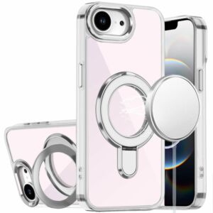 For iPhone 17E / 16E / SE4 Sturdy Bracket Kickstand Magnetic Hybrid - Black