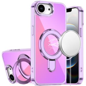 For iPhone 16E (E edition) / SE4 (2025) CHROME HQ Rotational Magnetic Ring Hybrid - Light Purple