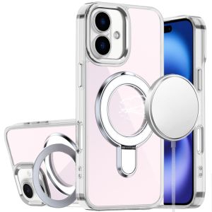 For iPhone 17 CHROME HQ Rotational Magnetic Ring Hybrid - Clear