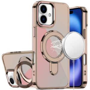 For iPhone 17 CHROME HQ Rotational Magnetic Ring Hybrid - Desert Titanium
