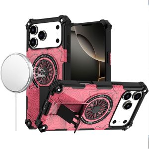 For iPhone 17 Pro Max CD Texture Design Magnetic Car Mount Friendly HQ Hybrid - A