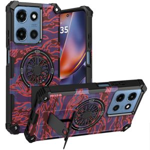 For Moto G 5G 2025/2026 - G Play 2026 - CD Texture Design Magnetic Car Mount Friendly HQ Hybrid - F