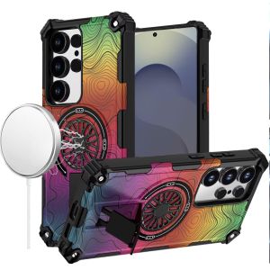 For Samsung s26 Ultra CD Texture Design Magnetic Car Mount Friendly HQ Hybrid - E