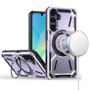 For Samsung A16 5G Loop Hybrid with [Magnetic Ring Circle] 360 degrees Rotational Kickstand Case Cover - Light Purple