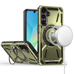 For Samsung A16 5G Loop Hybrid with [Magnetic Ring Circle] 360 degrees Rotational Kickstand Case Cover - Midnight Green