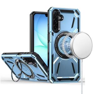 For Samsung A17 5G Loop Hybrid with [Magnetic Ring Circle] 360 degrees Rotational Kickstand Case Cover - Light Blue