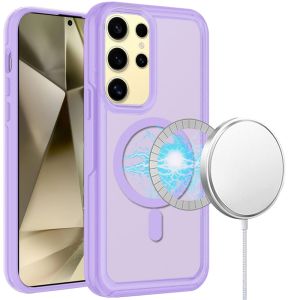 For Samsung Galaxy s24 Glossy Oil Premium Hybrid Case Cover - Purple
