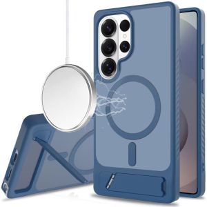 For Samsung s26 Ultra Matte Magnetic Hybrid with Metal Kickstand Case - Royal blue