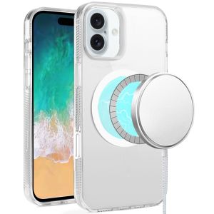 For iPhone 16 Plus 6.7 inch PURE Transparent [Magnetic Circle] High Quality Ultra Thick Hybrid - Clear