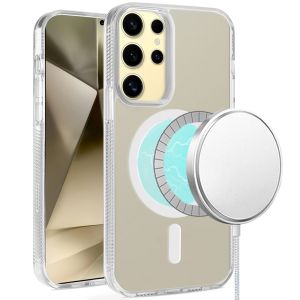 For Samsung Galaxy s24 PURE Transparent [Magnetic Circle] High Quality Ultra Thick Hybrid - Clear