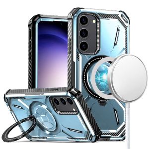 For Samsung Galaxy s24 Premium Circle [Magnetic Circle] KickKickstand - Light Blue