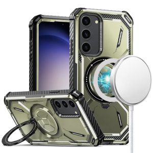 For Samsung Galaxy s24 Premium Circle [Magnetic Circle] KickKickstand - Light Green