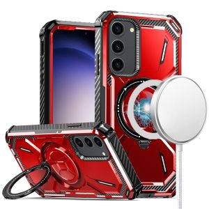 For Samsung Galaxy s24 Premium Circle [Magnetic Circle] KickKickstand - Red