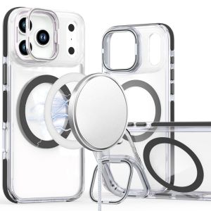 For iPhone 17 Pro Max MagSonic Camera Bracket Stand Magnetic Ring Circle Hybrid - Black