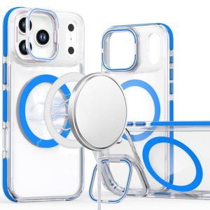 For iPhone 17 Pro Max MagSonic Camera Bracket Stand Magnetic Ring Circle Hybrid - Blue