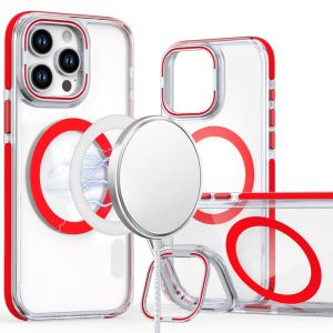 For iPhone 12 Pro Max 6.7 MagSonic Camera Bracket Stand Magnetic Ring Circle Hybrid - Red