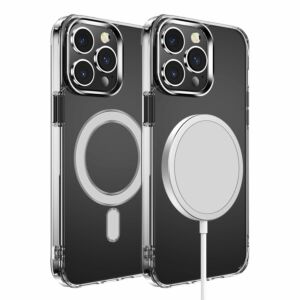 For iPhone SE 3 (2022) SE/8/7 Thick Transparent [Magnetic Circle] Shockproof Hybrid - Clear