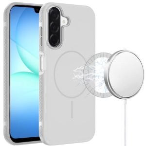 For Samsung A17 5G Premium Edged Core Matte Thick Super Magnetic Hybrid Case - Clear